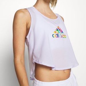 Adidas GM3527 Pride Tech Crop Top Purple Tint